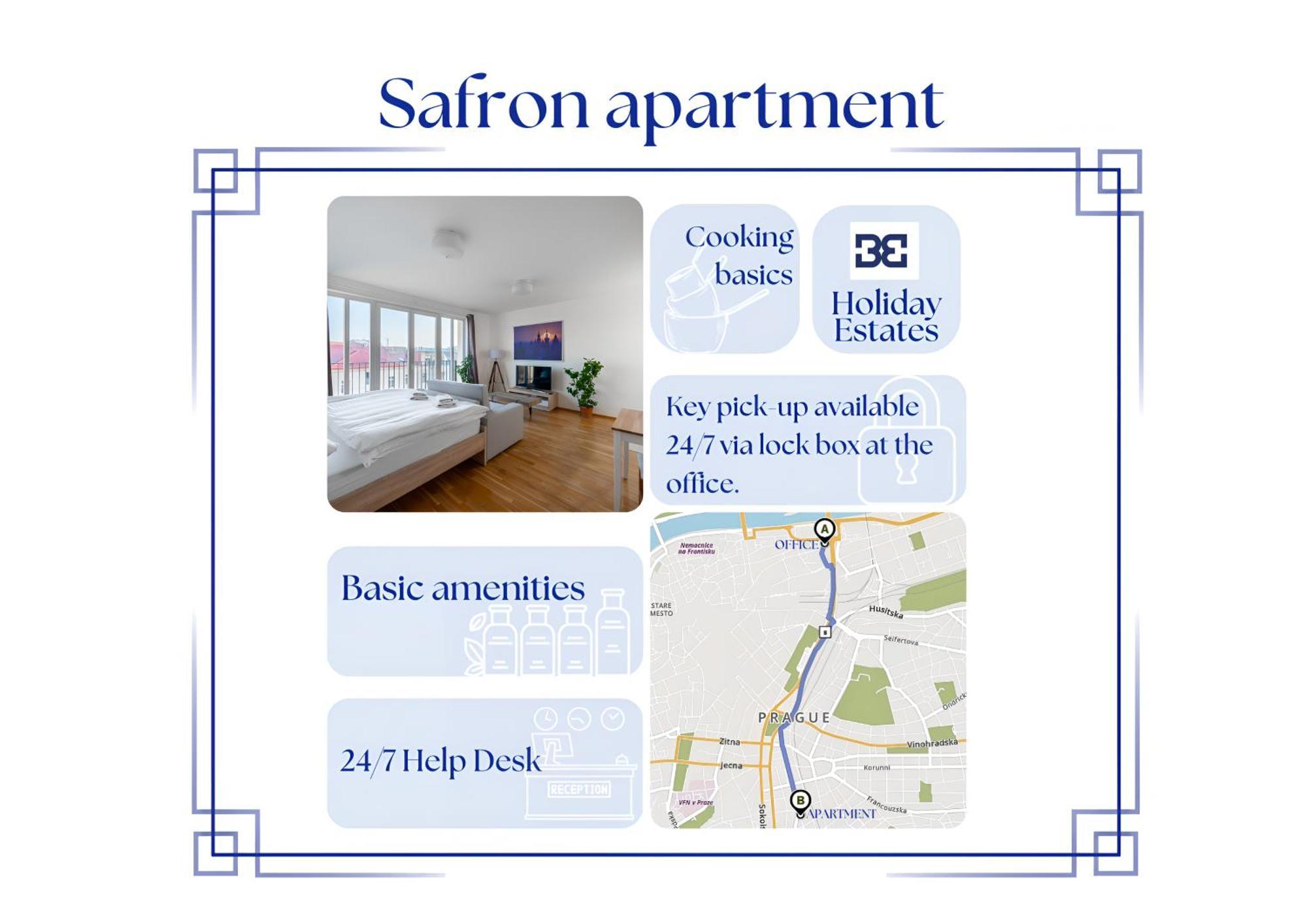 Sunny Safron Apartment Prag Dış mekan fotoğraf