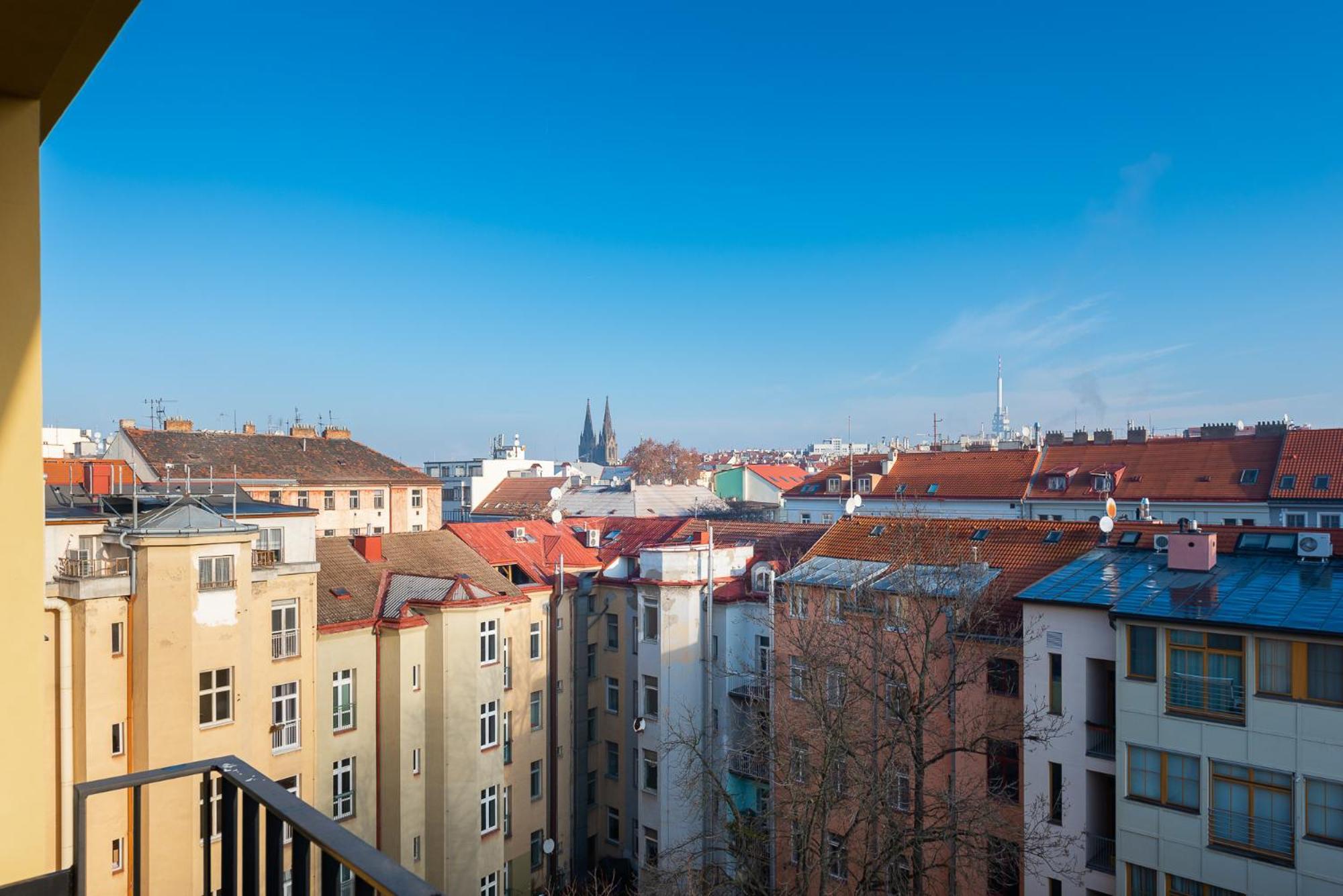Sunny Safron Apartment Prag Dış mekan fotoğraf