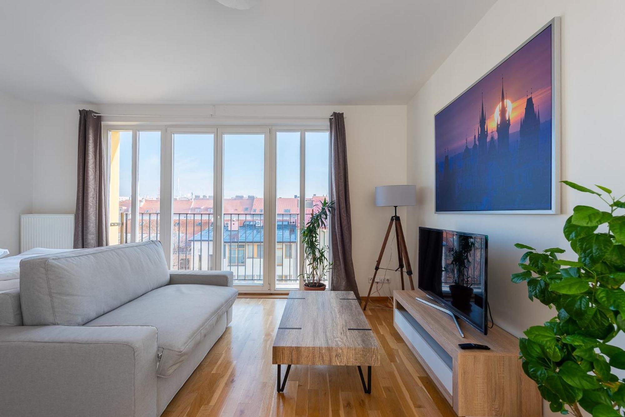 Sunny Safron Apartment Prag Dış mekan fotoğraf